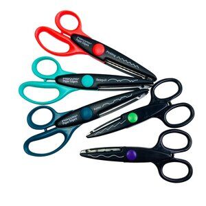Lot of 5 Paper Edge Cutting Scissors Scrapbook/Craft/Artist Kids/Decorations